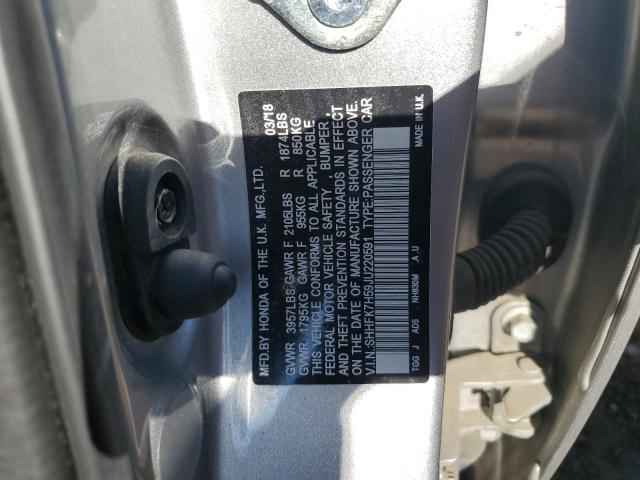 2018 HONDA CIVIC EX - SHHFK7H59JU220591