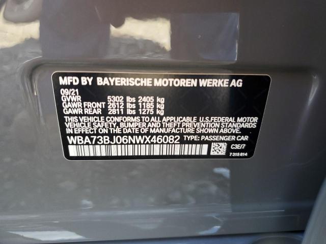 2022 BMW 540 XI WBA73BJ06NWX46082
