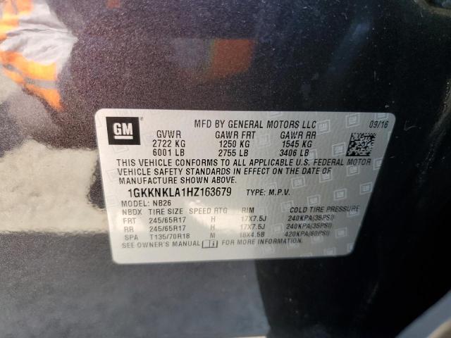 2017 GMC ACADIA SLE 1GKKNKLA1HZ163679