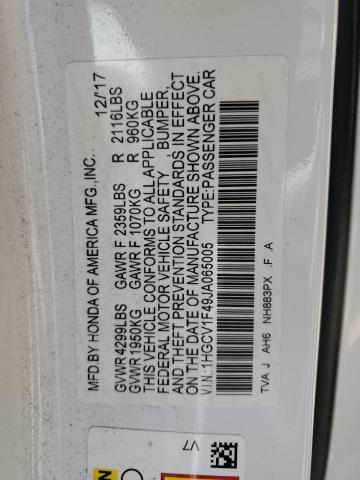 2018 HONDA ACCORD EX 1HGCV1F49JA065005