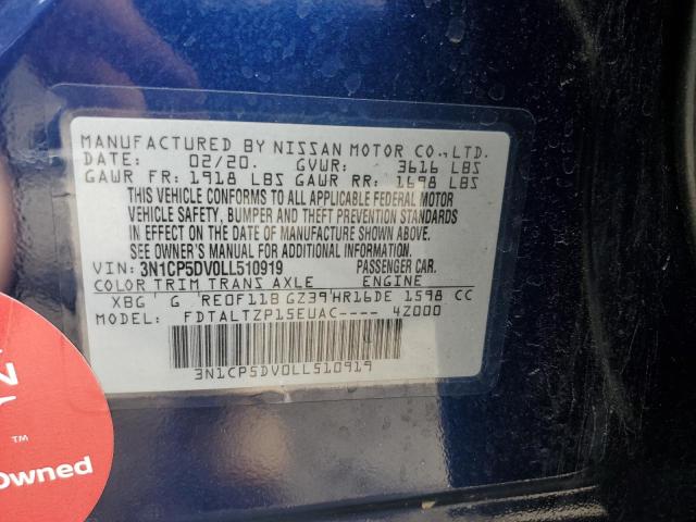 2020 NISSAN KICKS SR 3N1CP5DV0LL510919