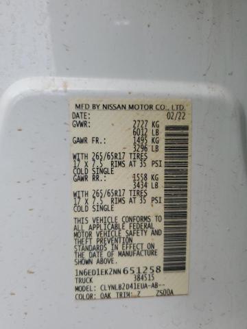 2022 NISSAN FRONTIER S - 1N6ED1EK2NN651258