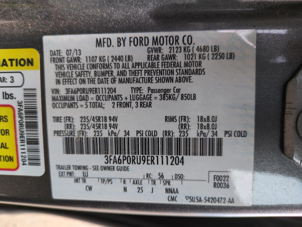 FORD FUSION TITANIUM HEV