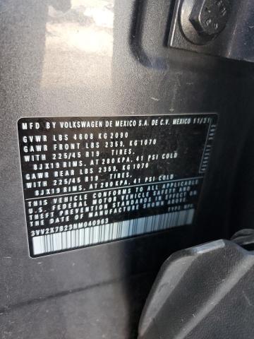 2022 VOLKSWAGEN TAOS SEL 3VV2X7B23NM040963
