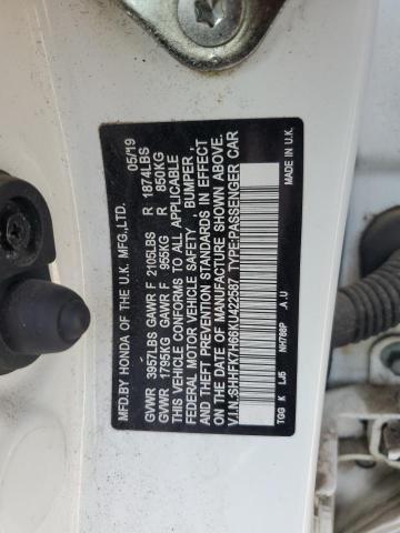 2019 HONDA CIVIC EX SHHFK7H66KU422587