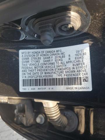 2020 HONDA CIVIC SPOR 2HGFC2F89LH582692