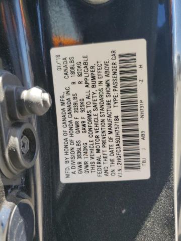 2018 HONDA CIVIC SI 2HGFC3A50JH757184