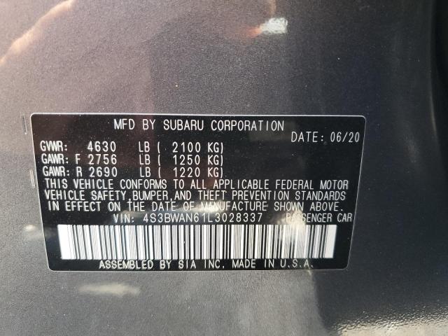 2020 SUBARU LEGACY LIM 4S3BWAN61L3028337