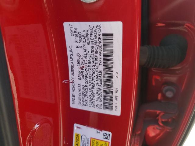 2018 HONDA ACCORD SPO - 1HGCV1F38JA005336