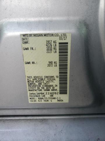 2017 NISSAN ALTIMA 2.5 - 1N4AL3AP8HC224092