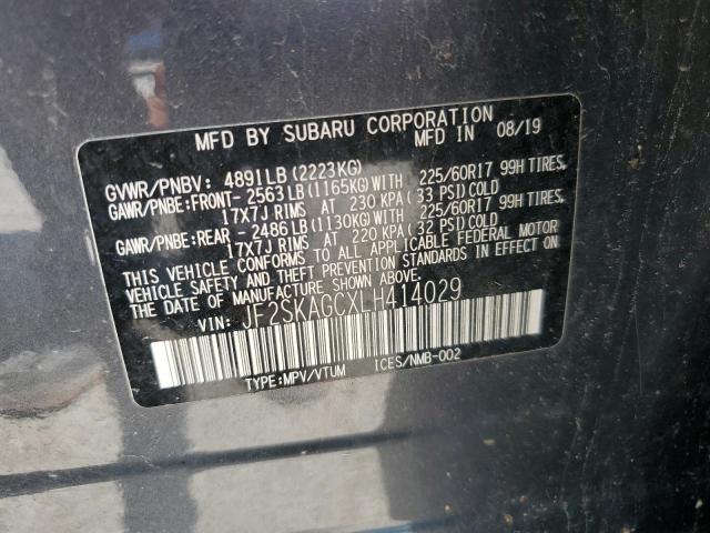2020 SUBARU FORESTER P JF2SKAGCXLH414029