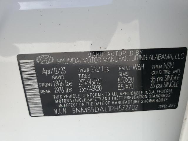 2023 HYUNDAI SANTA FE C 5NMS5DAL1PH572702
