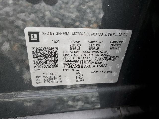 2020 CHEVROLET EQUINOX LS 3GNAXSEVXLS615823