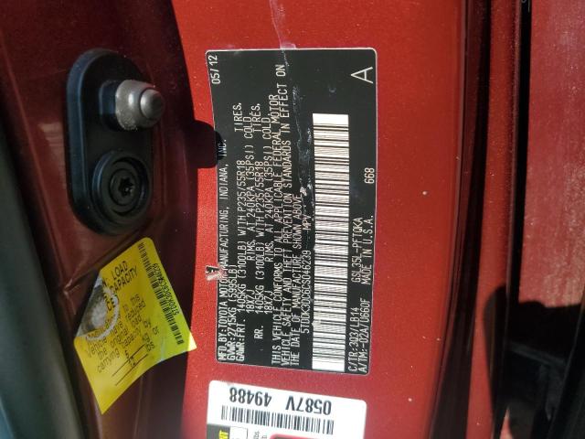 2012 TOYOTA SIENNA XLE - 5TDDK3DC6CS046239