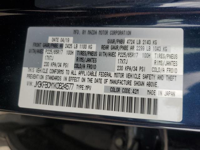 2019 MAZDA CX-5 TOURI JM3KFBCM1K0624577