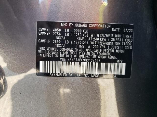 2024 SUBARU OUTBACK TO 4S4BTAPC9R3137127