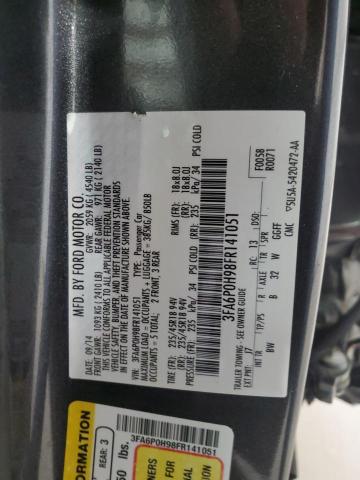 2015 FORD FUSION SE 3FA6P0H98FR141051