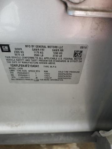 2015 CHEVROLET EQUINOX 1GNFLFEK4FZ104341