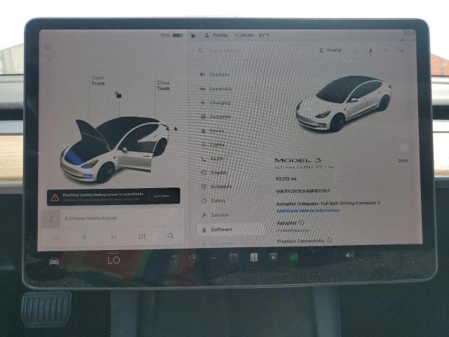 2021 TESLA MODEL 3 5YJ3E1EA4MF871707