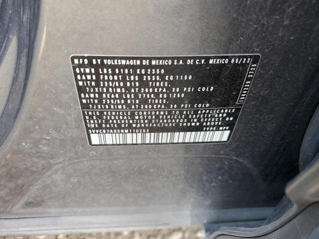 2022 VOLKSWAGEN TIGUAN SE 3VVCB7AX5NM110253