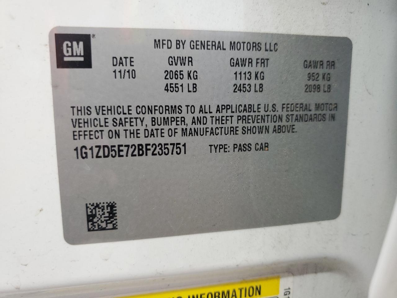 CHEVROLET MALIBU 2LT