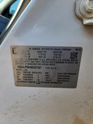 2016 GMC TERRAIN SL 2GKALPEK4G6321821