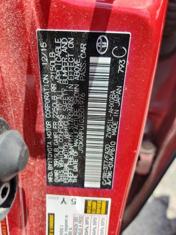 2016 TOYOTA PRIUS JTDKARFU1G3501976