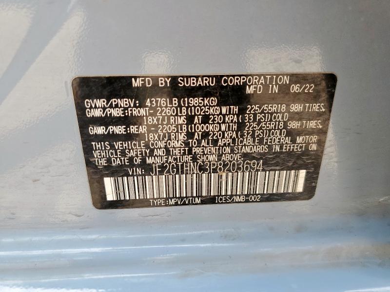 2023 SUBARU CROSSTREK JF2GTHNC3P8203694
