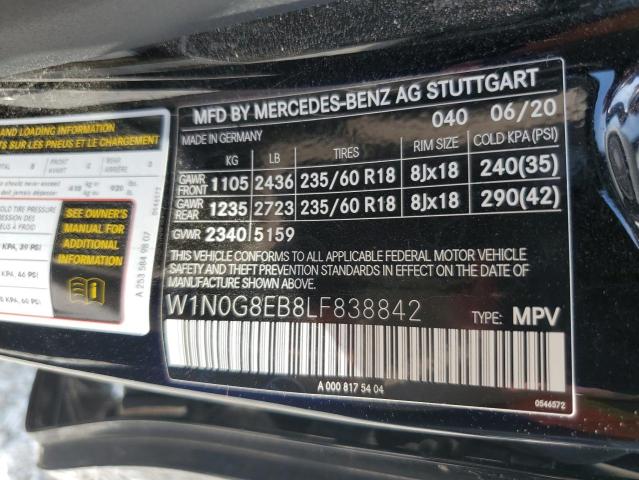 2020 MERCEDES-BENZ GLC 300 4M - W1N0G8EB8LF838842