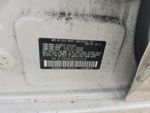 2014 SUBARU IMPREZA - JF1GPAA64E8222218