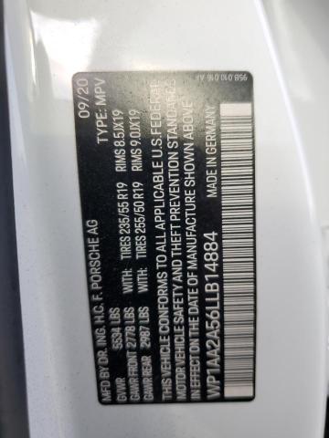 2020 PORSCHE MACAN - WP1AA2A56LLB14884