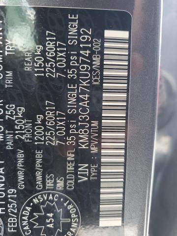 2019 HYUNDAI TUCSON LIM - KM8J3CA47KU974192