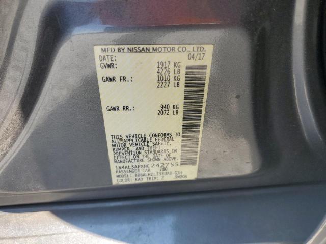2017 NISSAN ALTIMA 2.5 - 1N4AL3APXHC242755