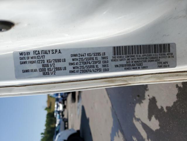 2018 RAM PROMASTER ZFBERFBB1J6K75083