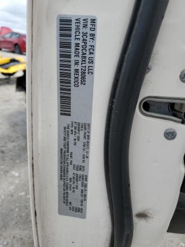 2020 DODGE JOURNEY SE - 3C4PDCABXLT280652
