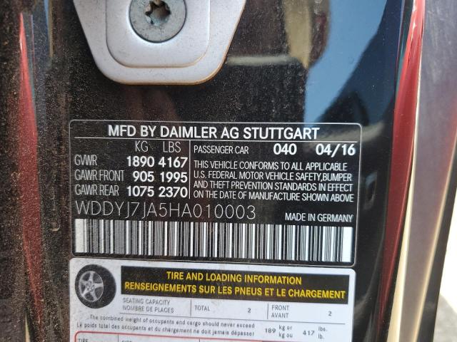 2017 MERCEDES-BENZ AMG GT S WDDYJ7JA5HA010003