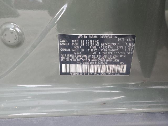 2024 SUBARU CROSSTREK 4S4GUHT61R3781426