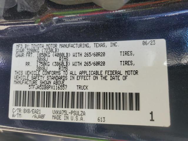 2023 TOYOTA TUNDRA CRE 5TFJA5DB8PX116557