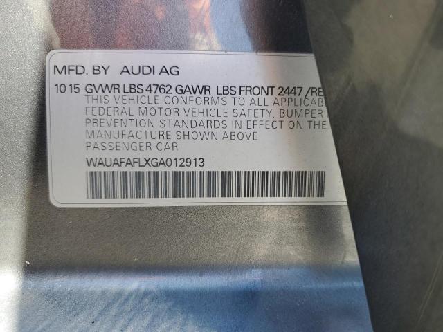 2016 AUDI A4 PREMIUM - WAUAFAFLXGA012913