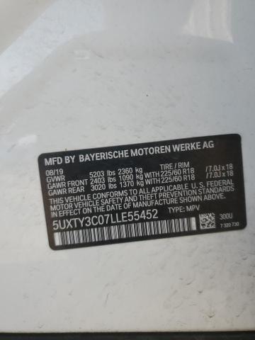 2020 BMW X3 SDRIVE3 5UXTY3C07LLE55452