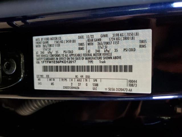 2023 FORD F150 SUPERCREW 1FTFW1E56PKD12017