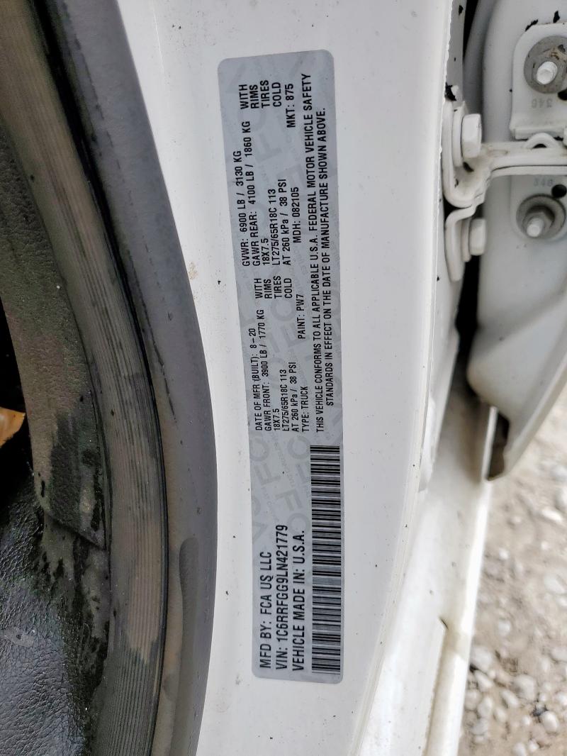 2020 RAM 1500 TRADE 1C6RRFGG9LN421779