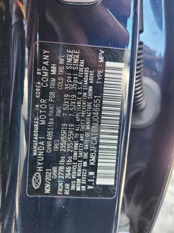 2022 HYUNDAI TUCSON SEL KM8JFCA16NU046651