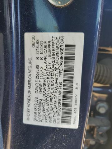 2020 HONDA ACCORD HYB 1HGCV3F51LA017490