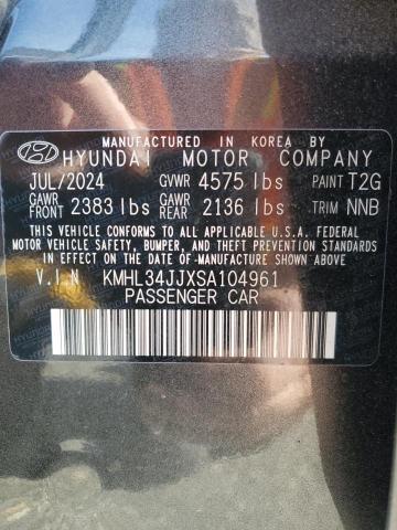 2025 HYUNDAI SONATA HYB KMHL34JJXSA104961