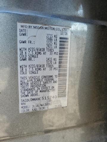 2017 INFINITI QX60 - 5N1DL0MNXHC515740