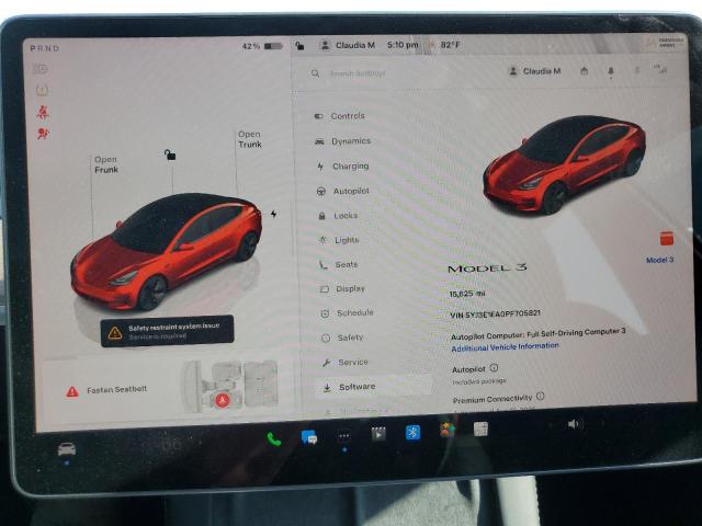 2023 TESLA MODEL 3 5YJ3E1EA0PF705821