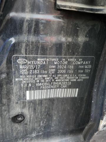 2017 HYUNDAI ELANTRA KMHD84LF8HU428318