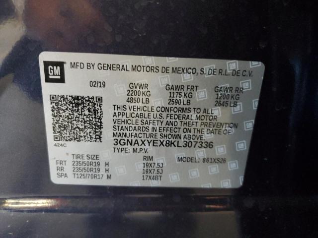 2019 CHEVROLET EQUINOX PR - 3GNAXYEX8KL307336
