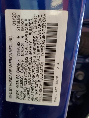 2020 HONDA ACCORD SPO 1HGCV1F33LA057301